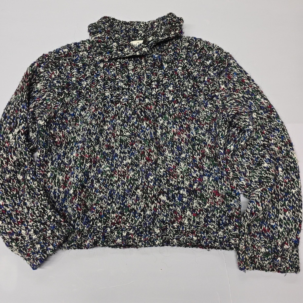 Vintage Jay Jacobs Women Multicolor‎ Knit Turtleneck Sweater Size Small
